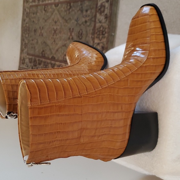 Aeyde Croc Print Leather Boot - Picture 5 of 12